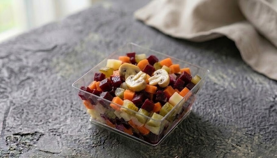 Винегрет с грибами,100г.