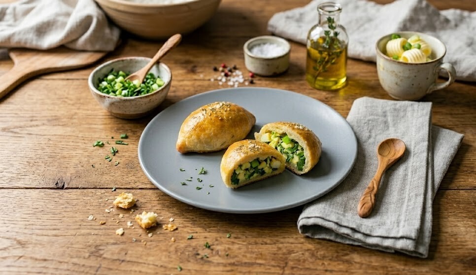 Мини‑пирожки с луком и яйцом